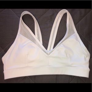 White sports bra